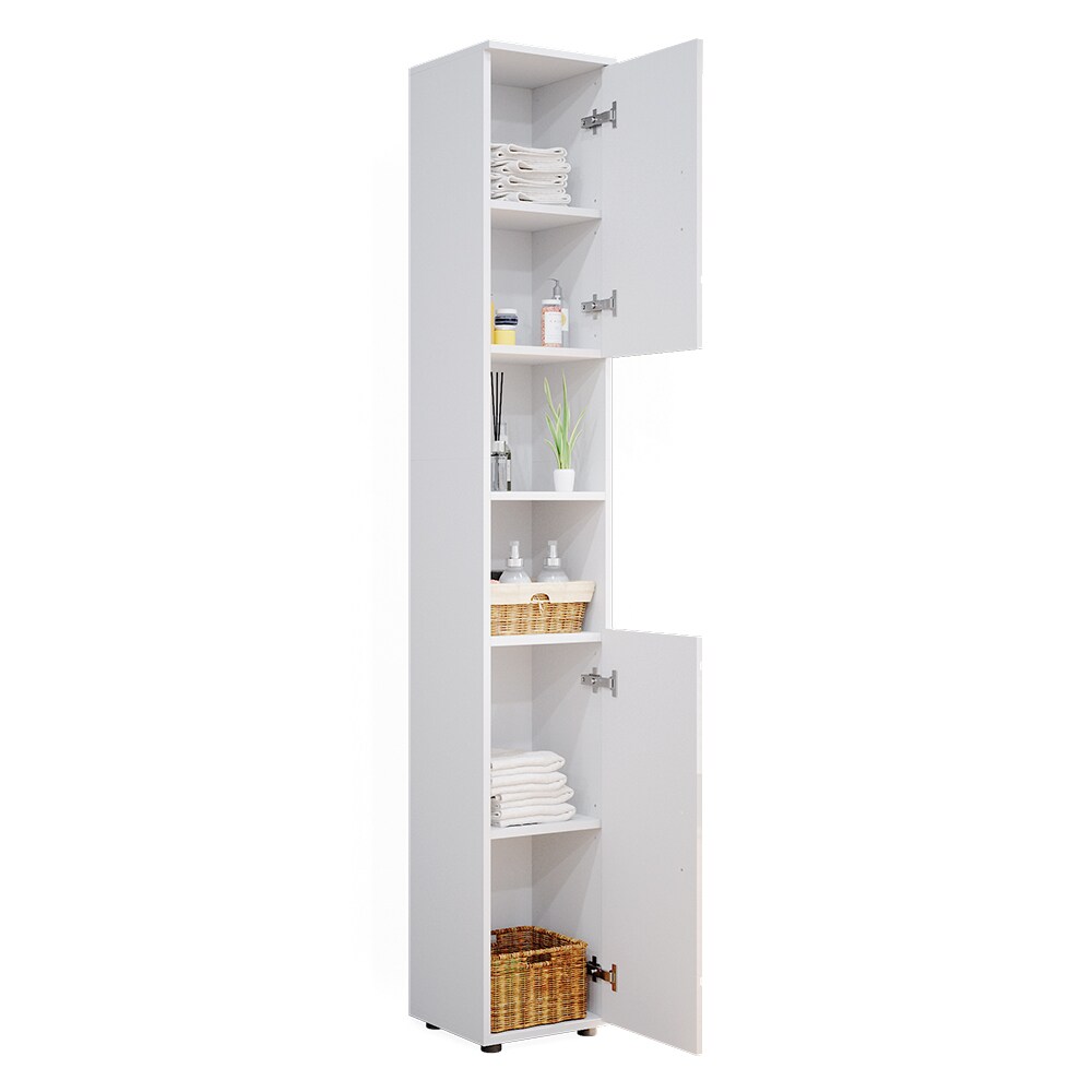 Vicco Badschrank Hochschrank Badezimmerschrank Irma Weiss Badregal 6 Fächer