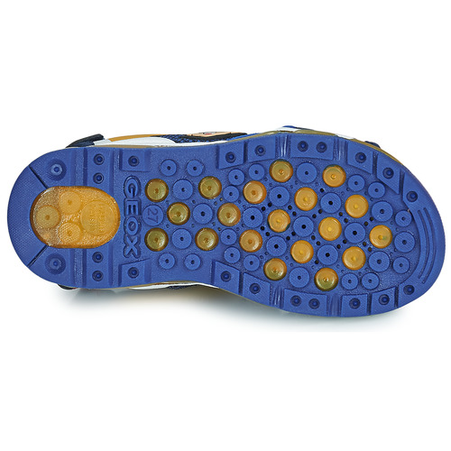 Geox - J SANDAL ANDROID BOY - Bleu / Jua/ Rouge