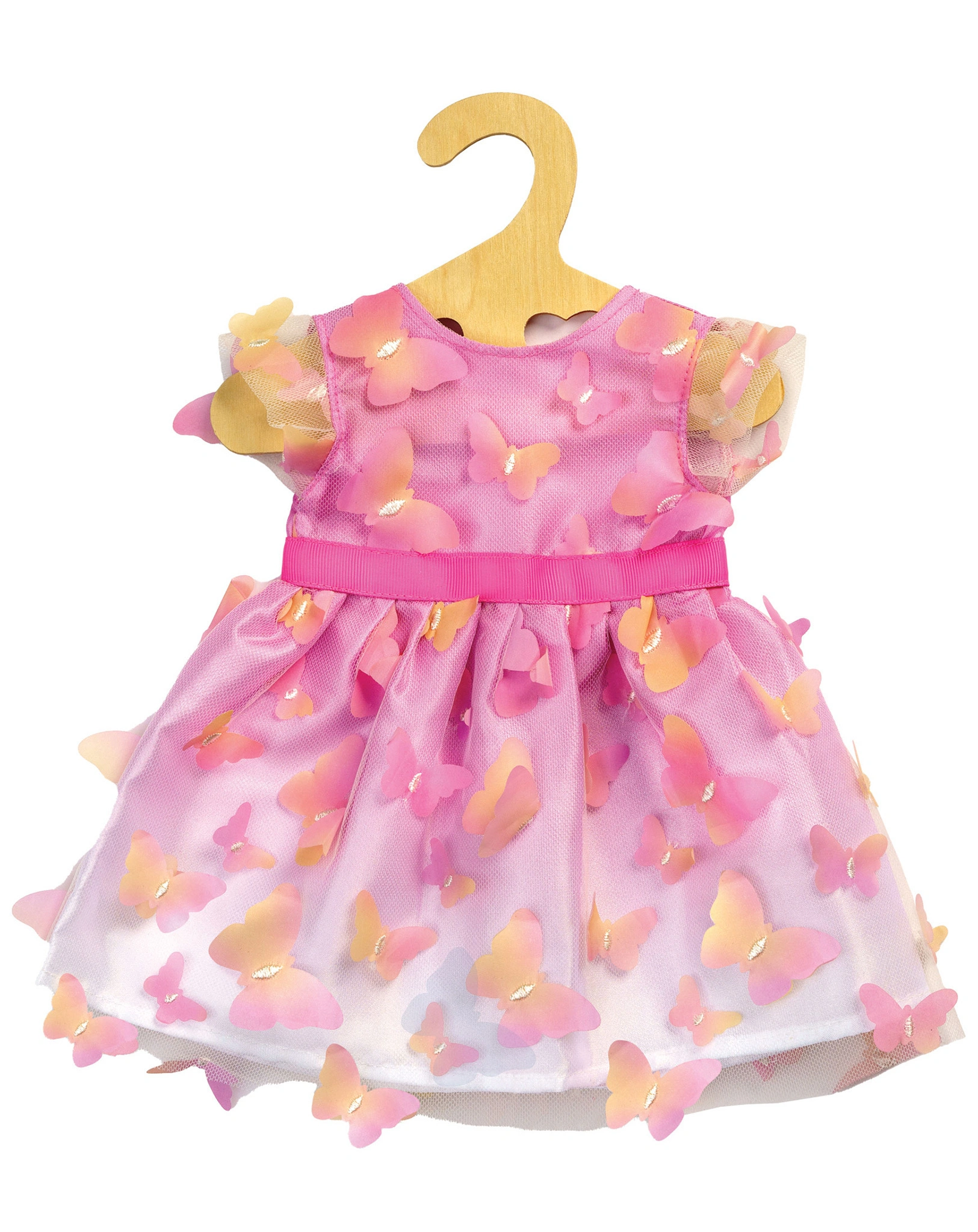 Puppenkleid MARIPOSA (35-45 cm) in pink