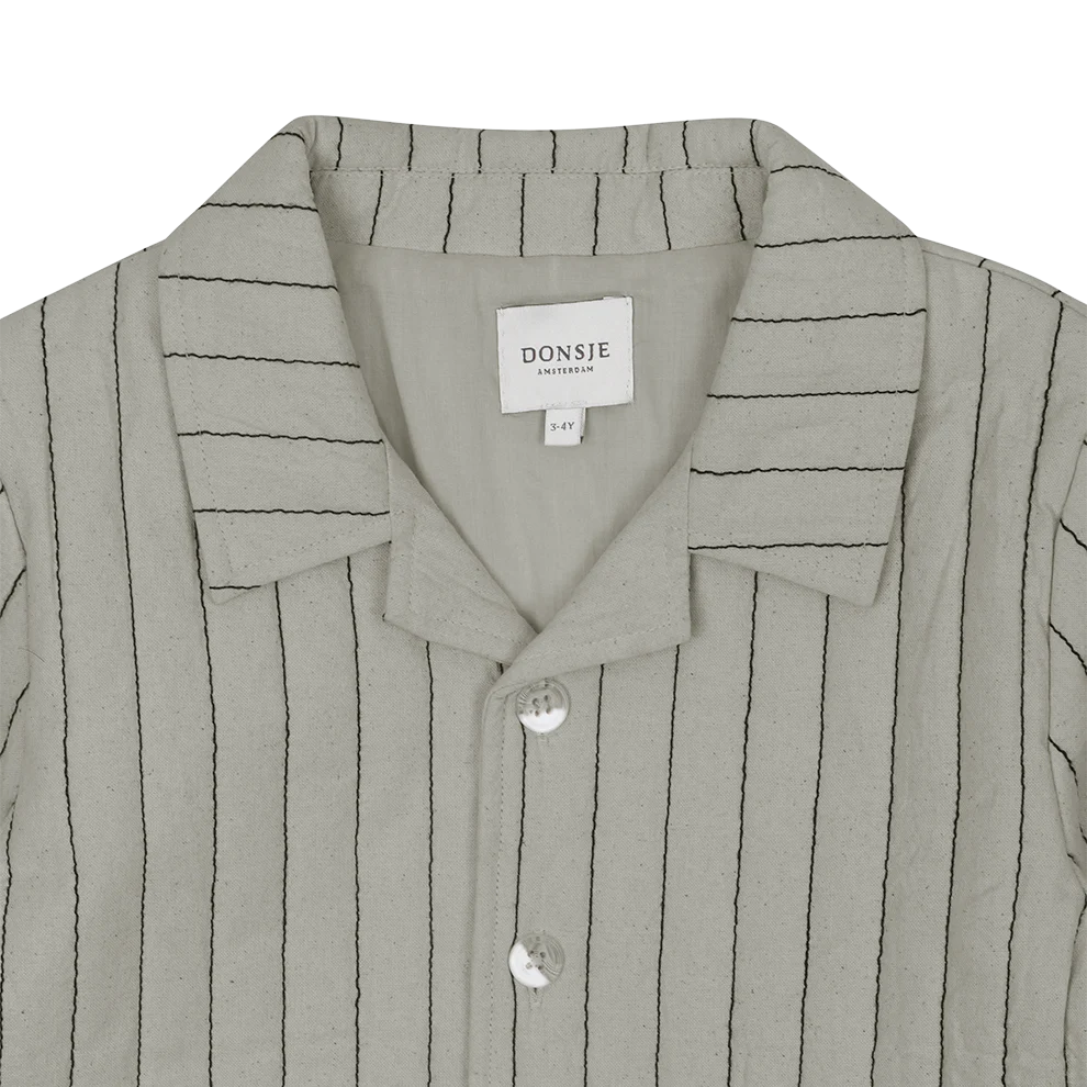Orselle Jacket | Dusty Green – Thyme Striped