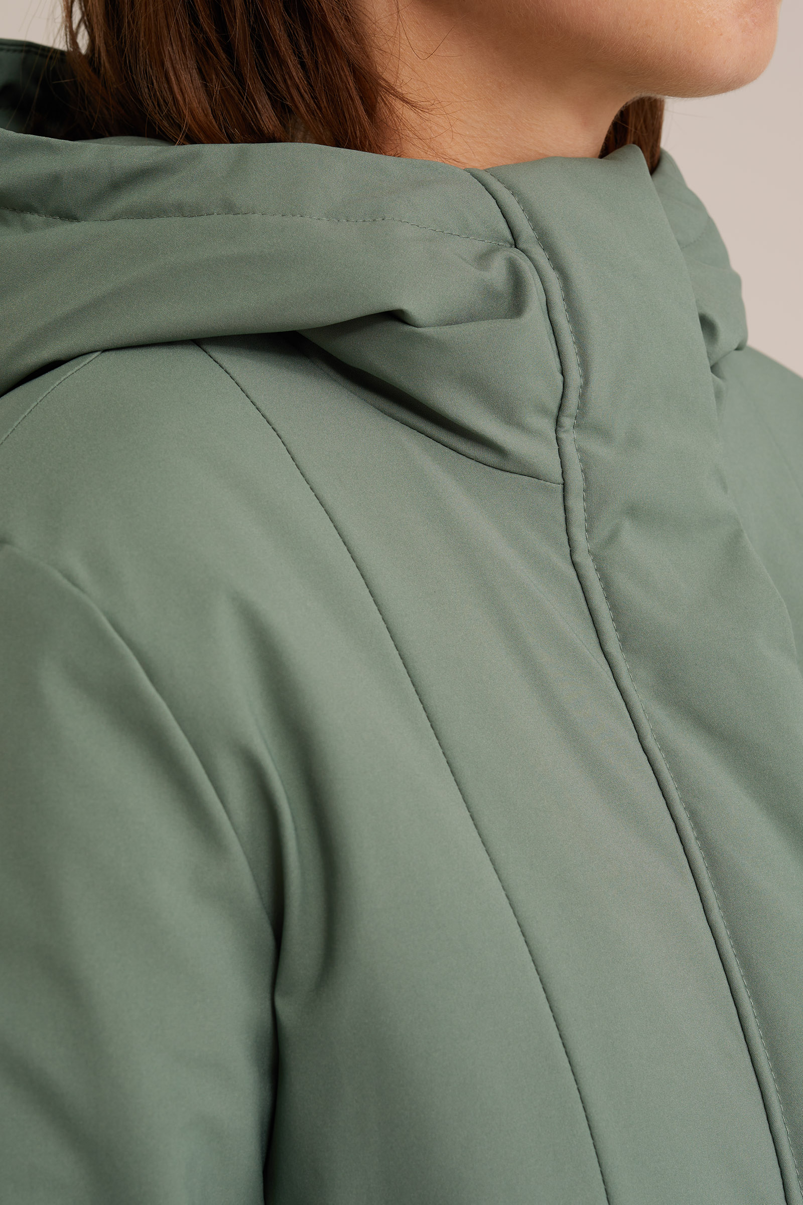 gewatteerde parka WE Fashion Lichtgroen