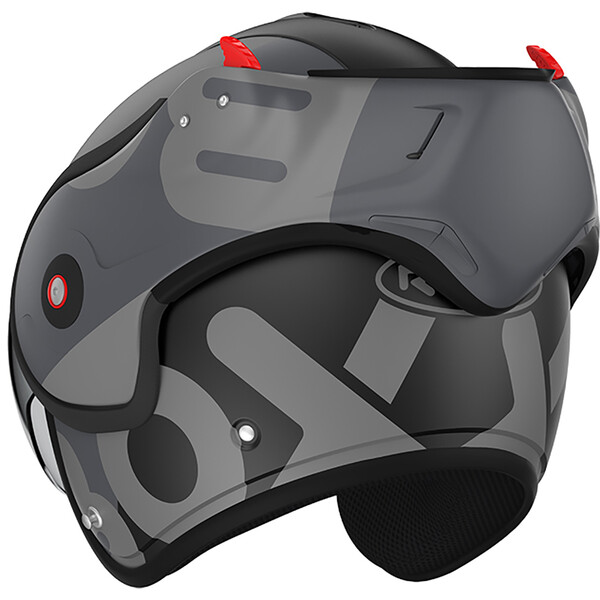 Roof - Casque Boxxer Flag Noir / Gris Mat