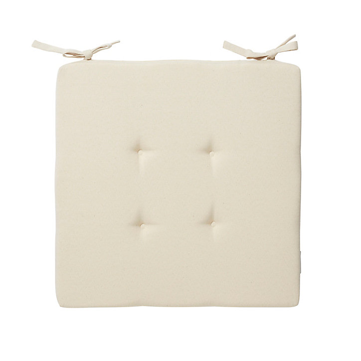 Galette de chaise naturel 40 x 40 cm