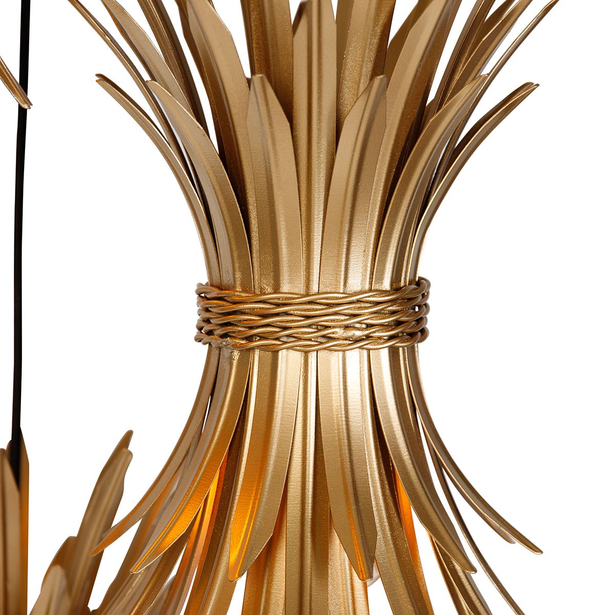 Art Deco hanglamp goud 3-lichts - Wesley