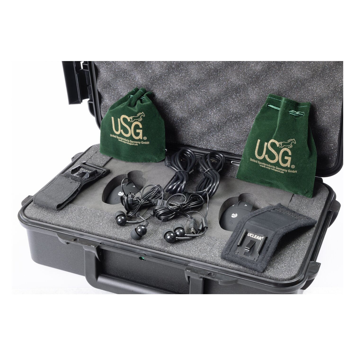 USG EquiCoach 4 Interkom-System, 2 Sets  - schwarz - 2er Set