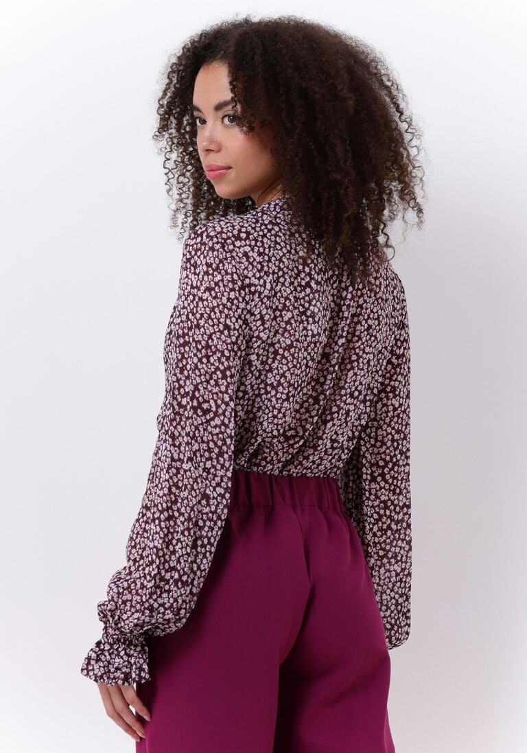 CATWALK JUNKIE paarse catwalk junkie blouse bl dawn flowers