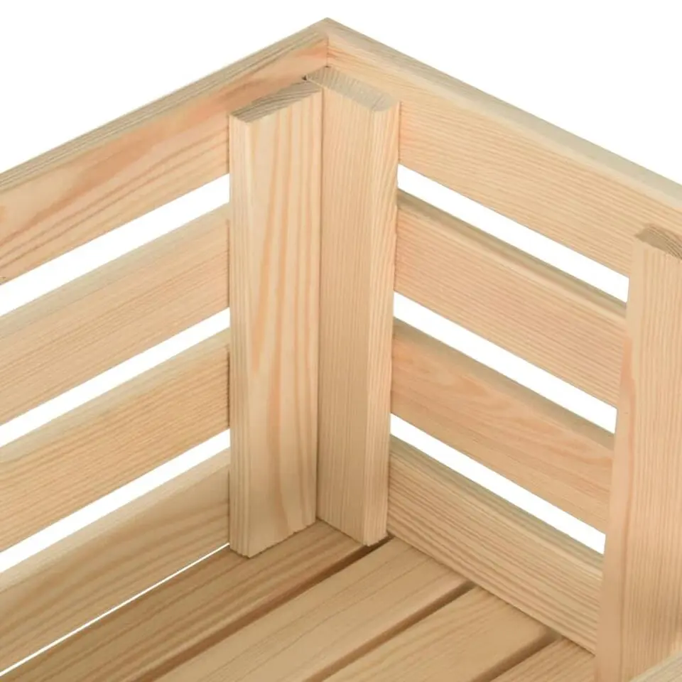 vidaXL - Groentetrolley - Bruin - Grenenhout - 57 x 30 x 80 cm