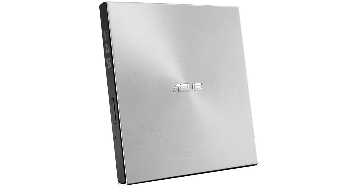 ASUSZenDrive U7M (SDRW-08U7M-U) externe dvd-brander  (Zilver, Incl. 2x M-DISC 4.7GB DVD)