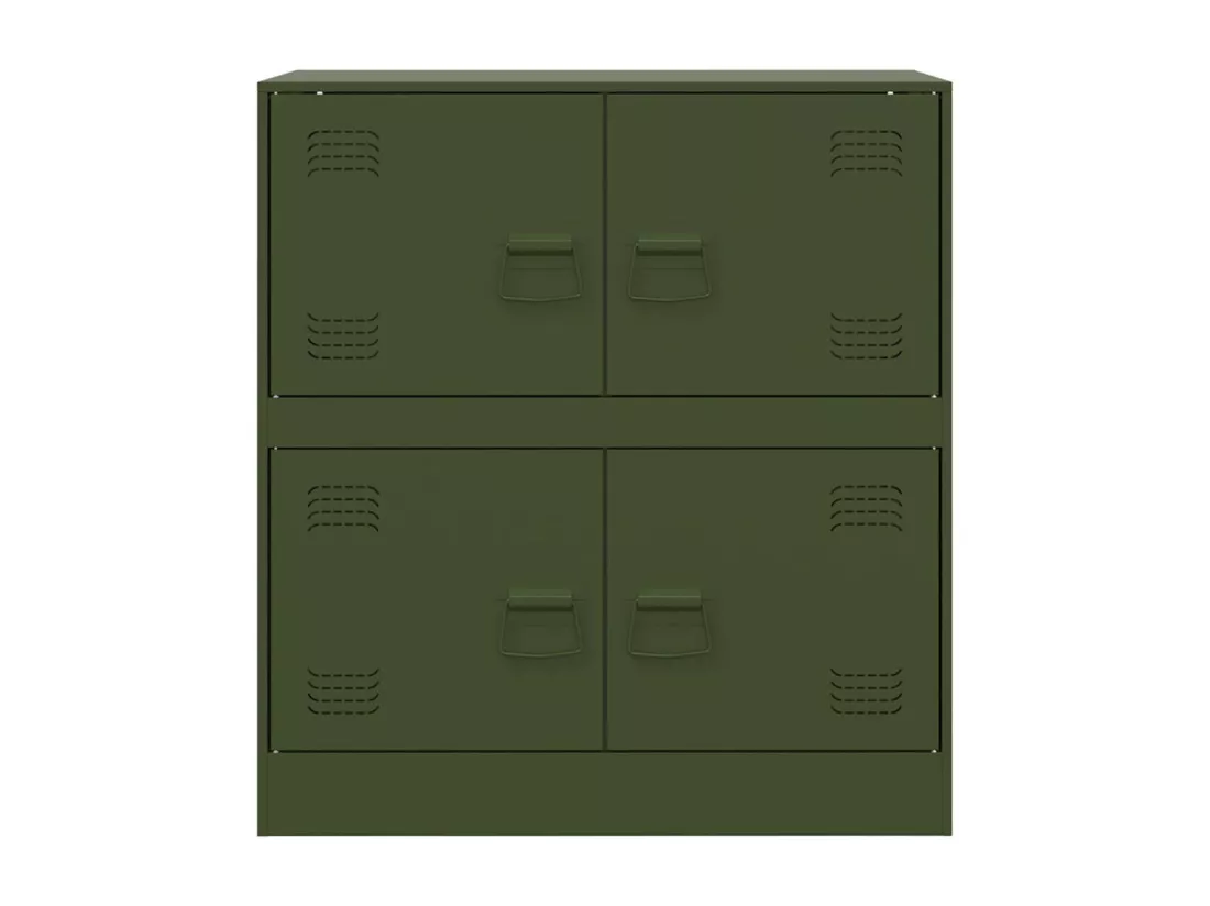Buffet vert olive 67x39x73 cm acier