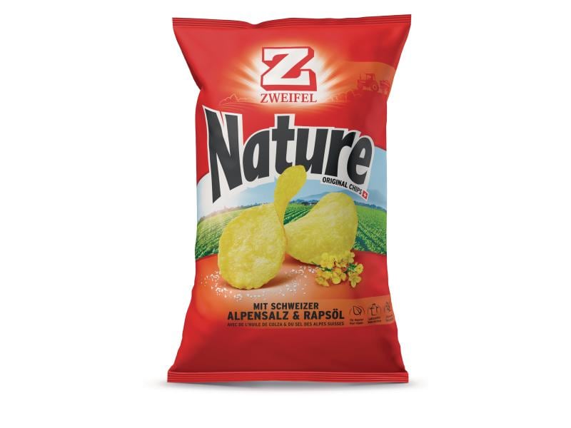 Zweifel Chips Original Nature 175 g Knusprige Kartoffelchips aus der Schweiz