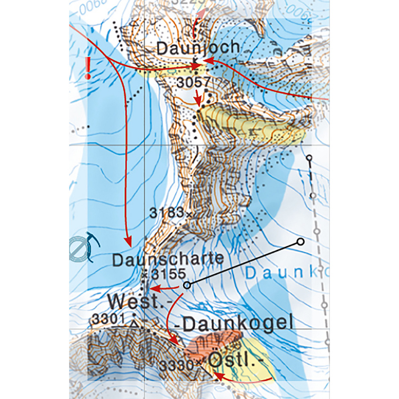 Freeride Map Stubai - Ski