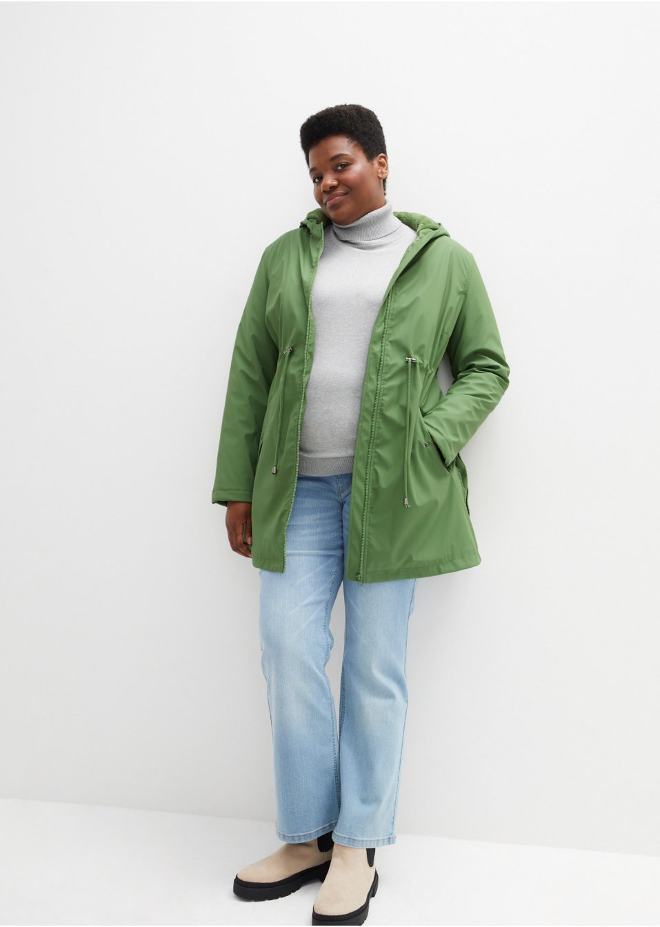 Veste imperméable de grossesse/de portage, doublée