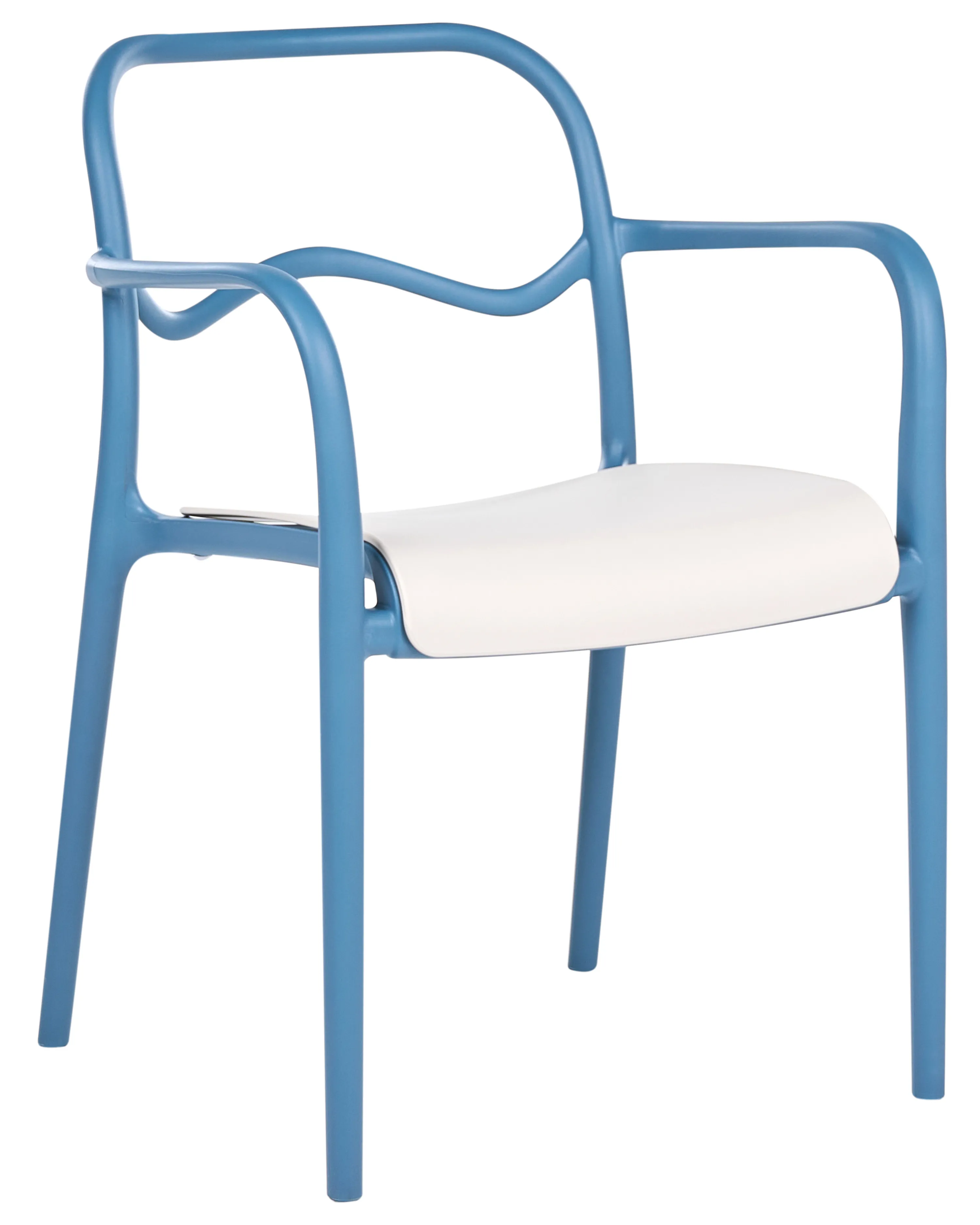 Set van 2 tuinstoelen THASOS Synthetisch materiaal Blauw