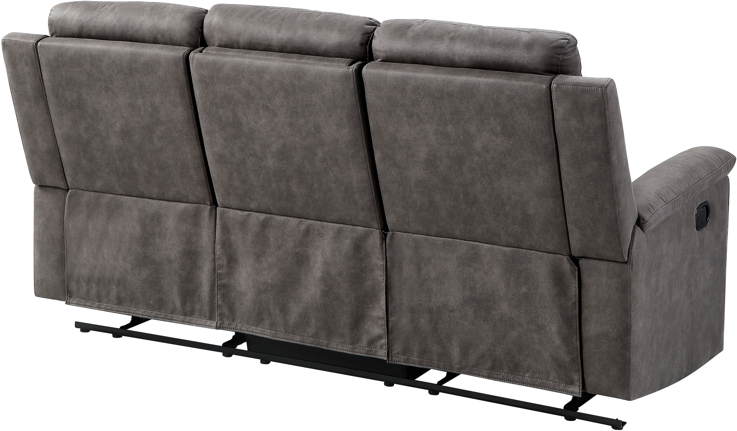 ATLANTIC home collection 3-Sitzer »Cliff mit 2 Relaxfunktionen« Federkern und Becherhaltern in klappbarer Mittelkonsole