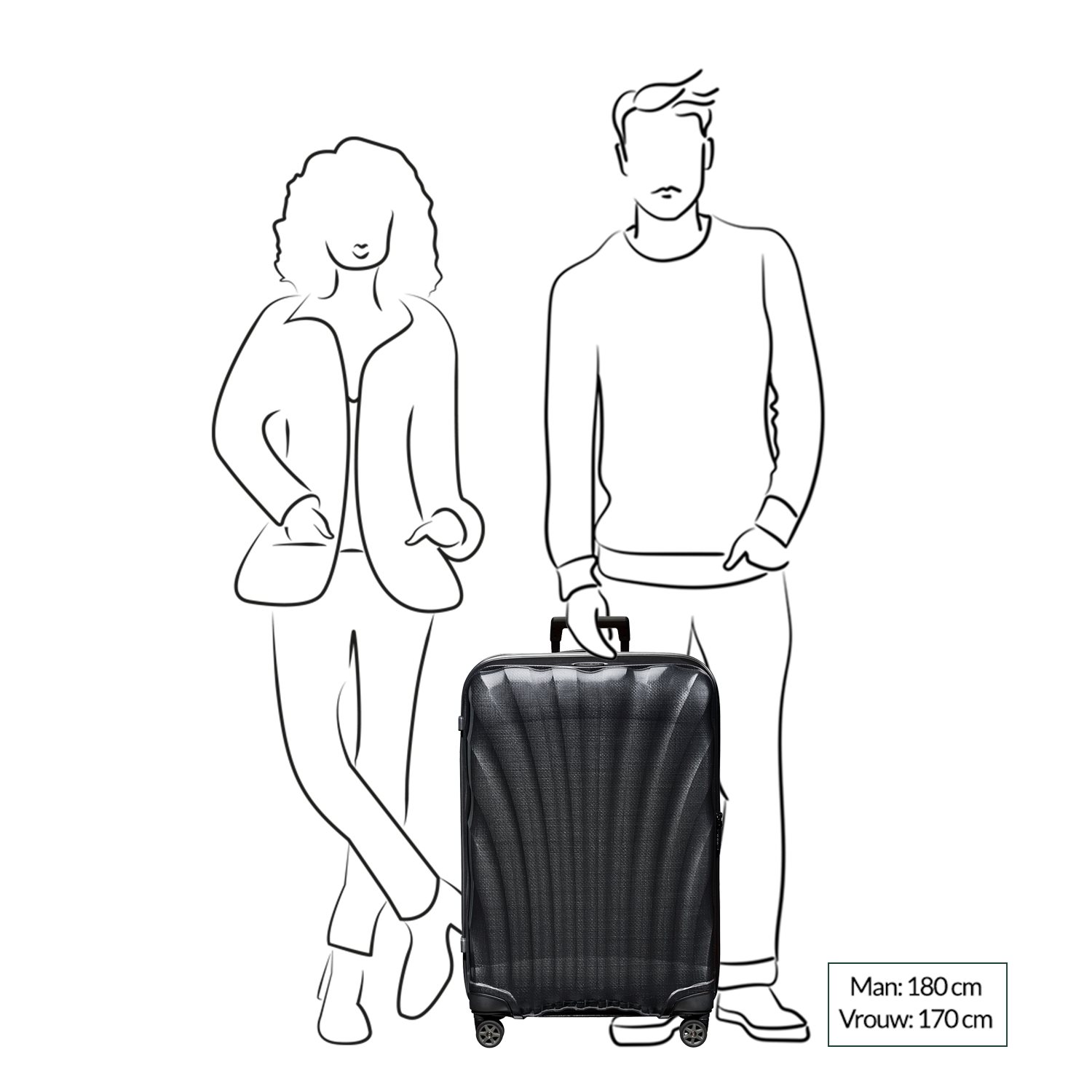 Samsonite C-Lite Spinner 75 chili red