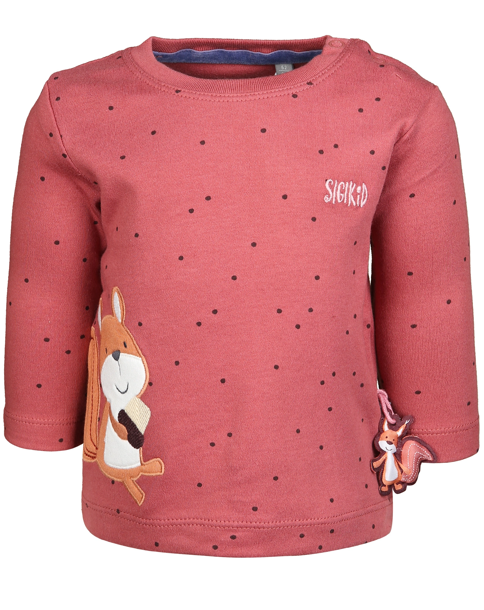 Langarmshirt EICHHÖRNCHEN in rot
