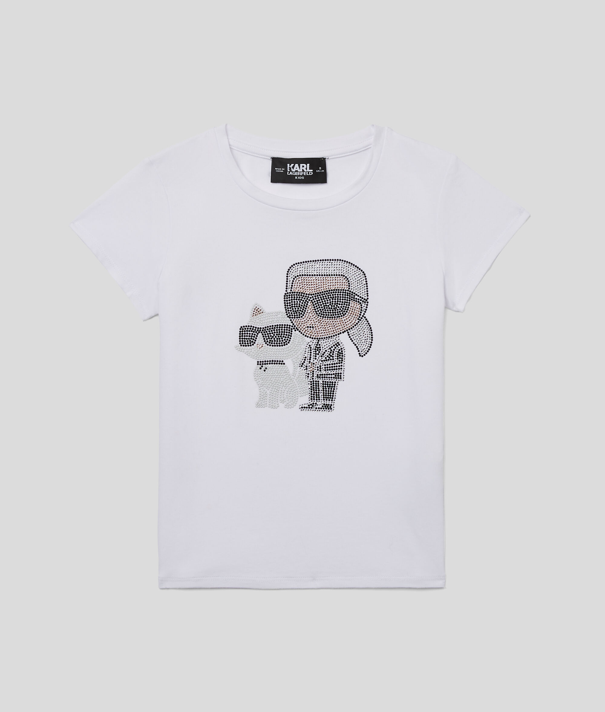 T-shirt en strass pour fille K/Ikonik
