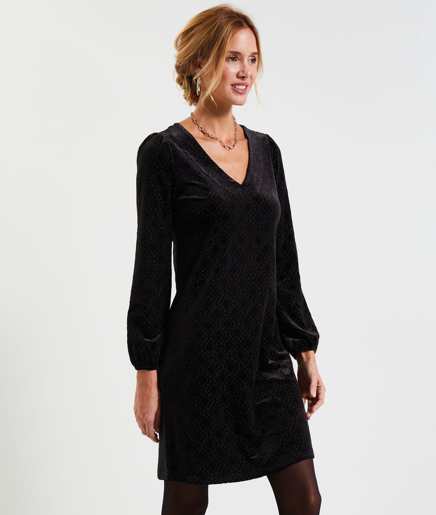 Robe velours femme