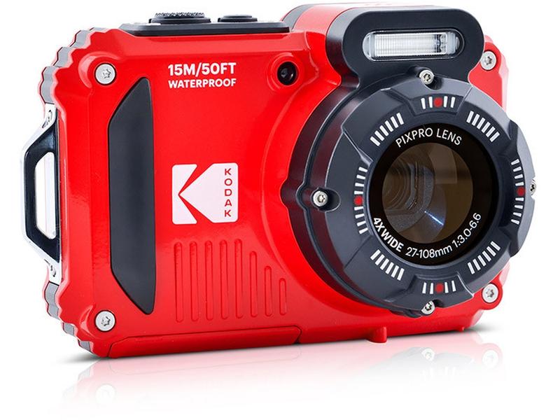 Kodak Unterwasserkamera PixPro WPZ2 Rot Wasser-, stoss- und staubdichte, Point & Shoot-Kamera