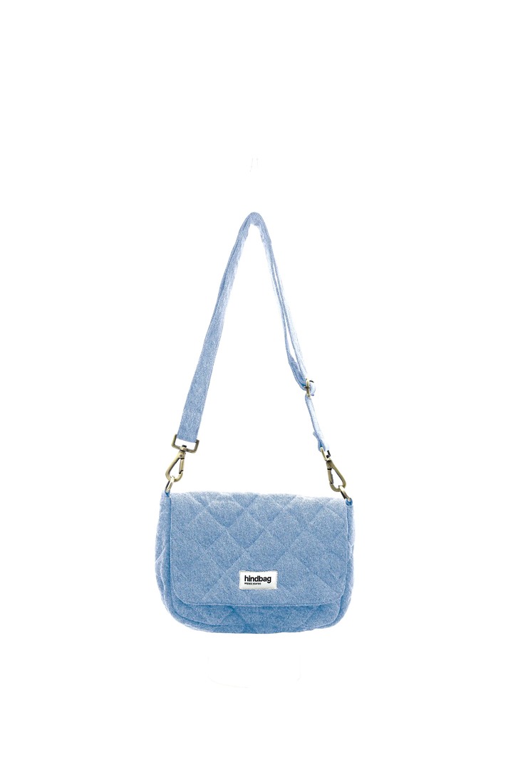 Sac à main matelassé Margault Denim Bleu