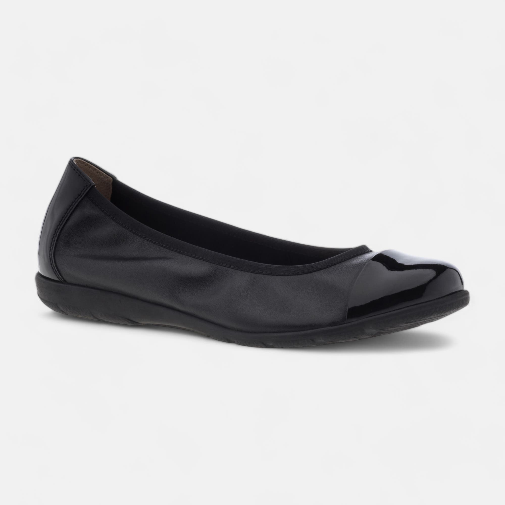 Ballerines Femme en cuir noir