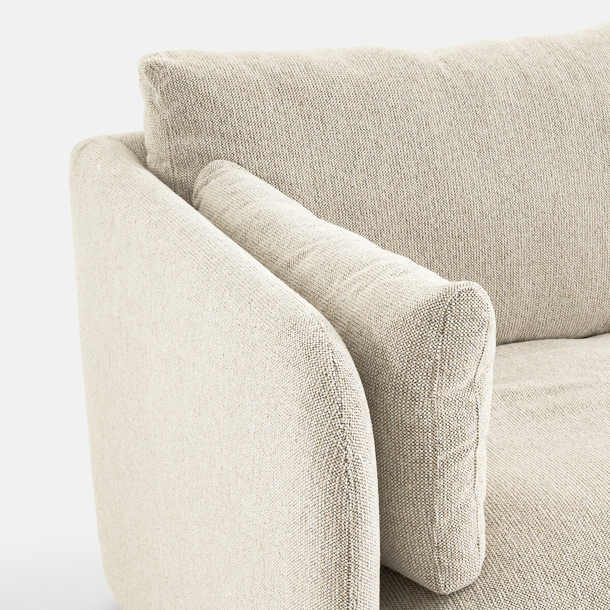 LA REDOUTE INTERIEURS<br>3 ou 4 lugares, tecido textura mesclado, Carmel