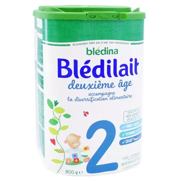 Leite de transição Blédina Blédilait 2ª Etapa 800g