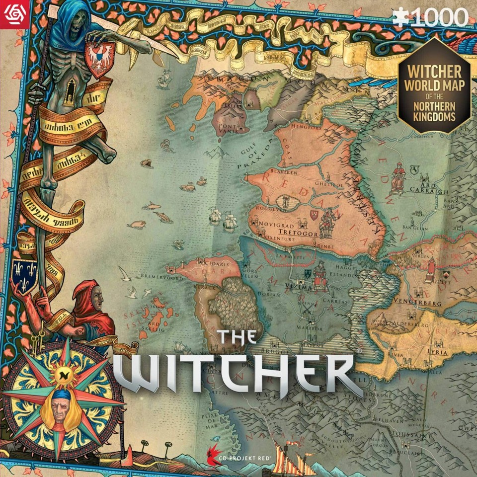 Good Loot - Gaming Puzzle: The Witcher 3 The Northern Kingdoms Puzzles - 1000