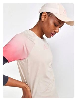 Maillot manches courtes Femme Craft Pro Trail Beige Rose