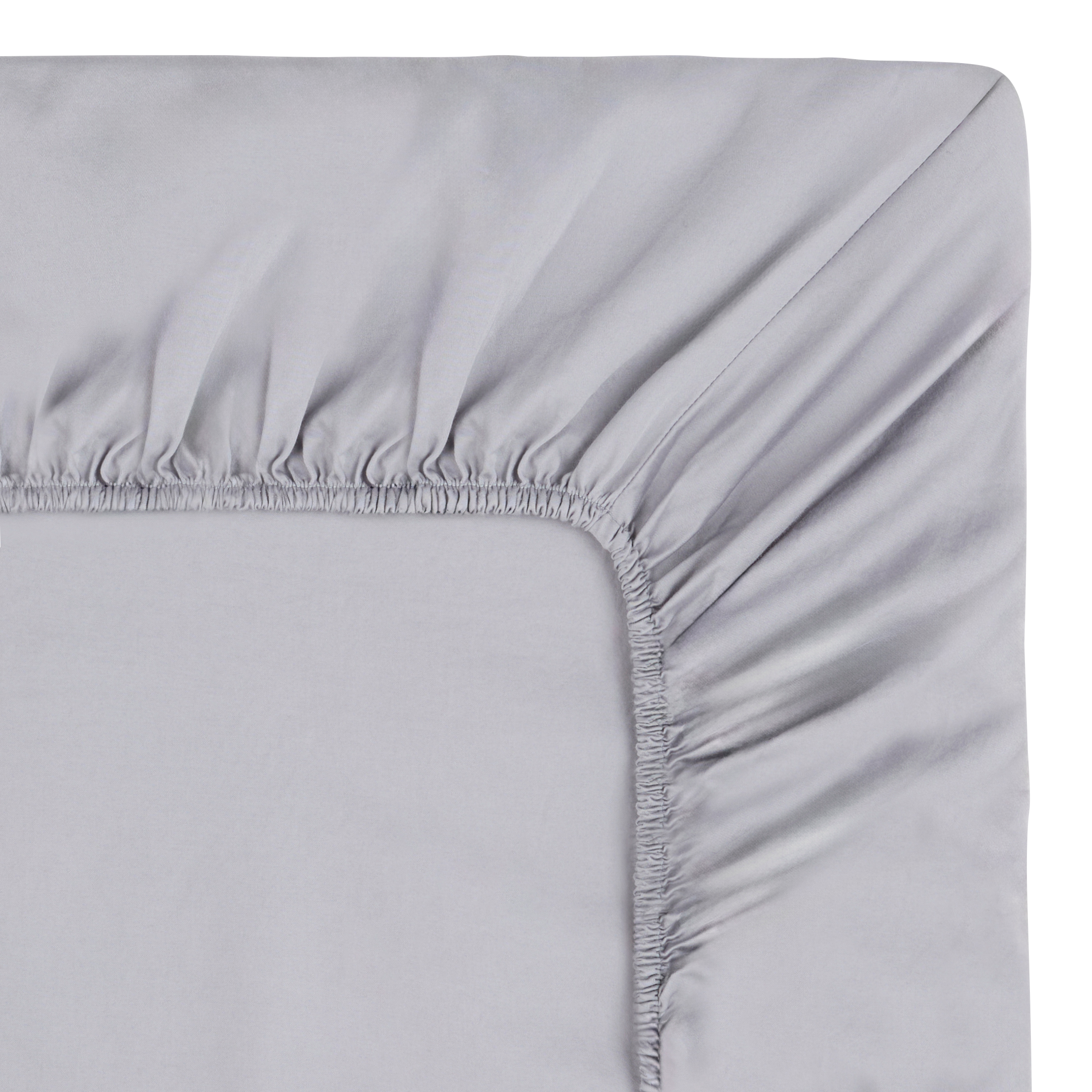 Drap housse en coton | Gris