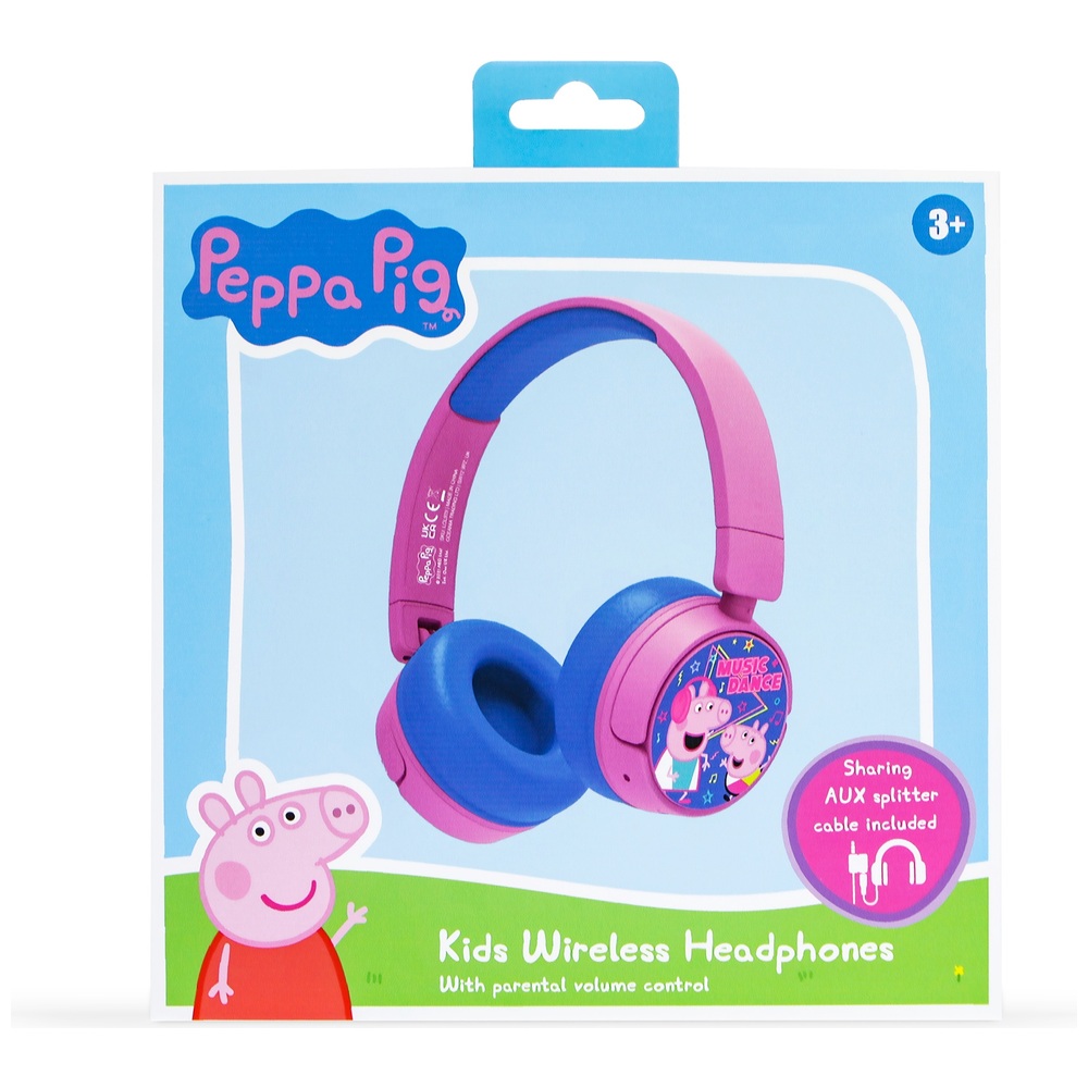 Peppa Pig Kinder-Bluetooth-Kopfhörer, kabellos, pink