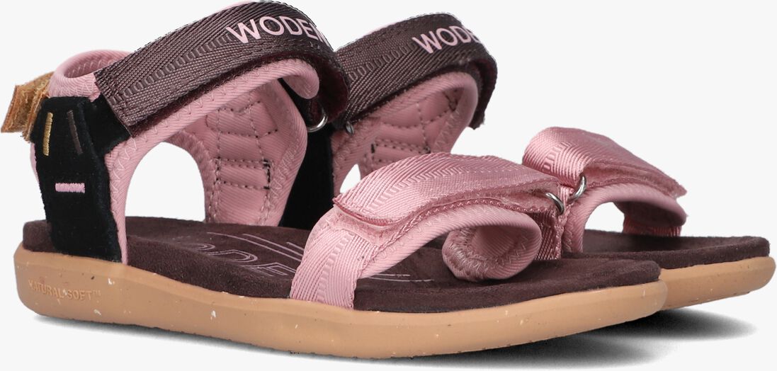 WODEN roze woden sandalen cirkeline