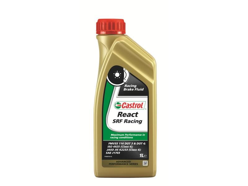 Castrol Bremsflüssigkeit React SRF Racing, 1 l Bremsflüssigkeit auf Silikonesterbasis