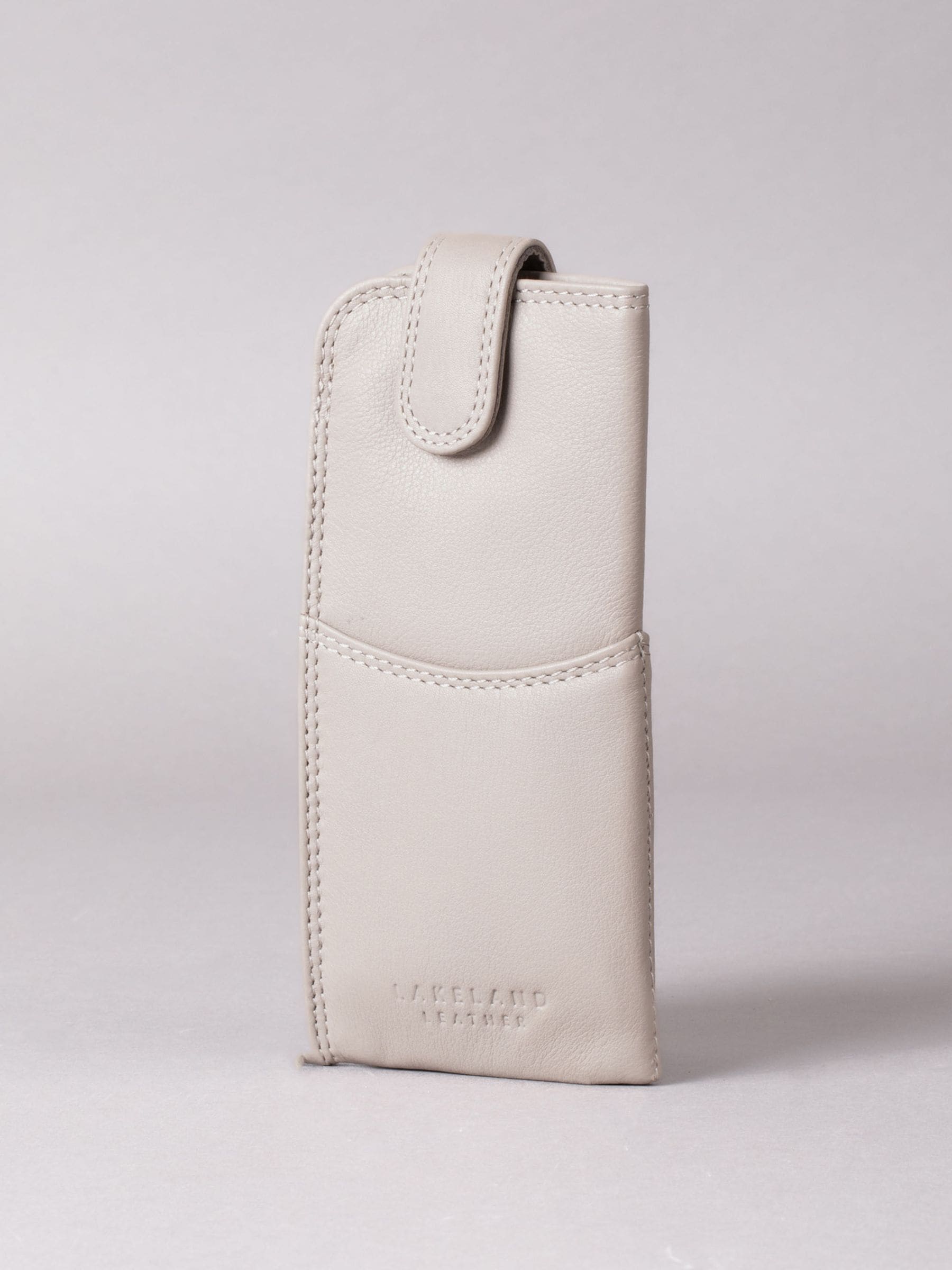 Grijs - Lakeland Leather Glasses Case