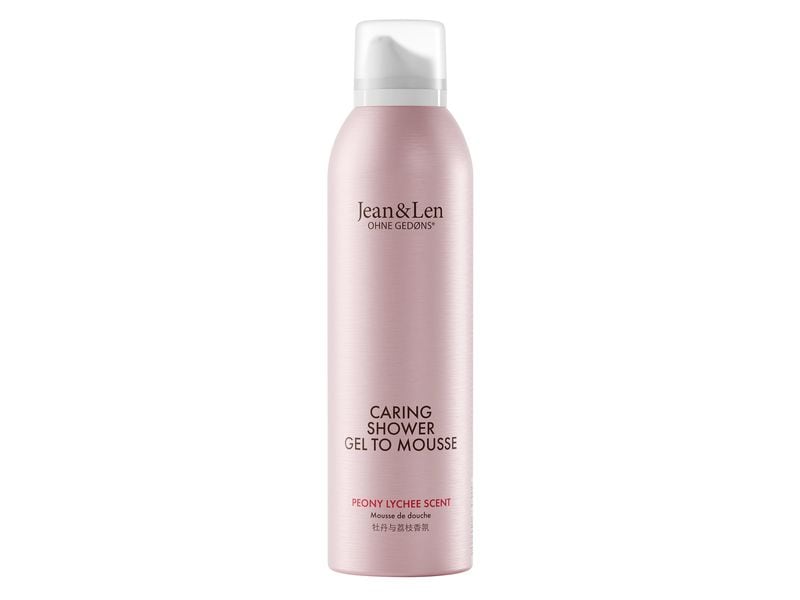 Jean & Len Duschschaum Shower Soufflé Peony and Lychee 200 Natürliche Gel-to-Mousse für den Spa-Moment