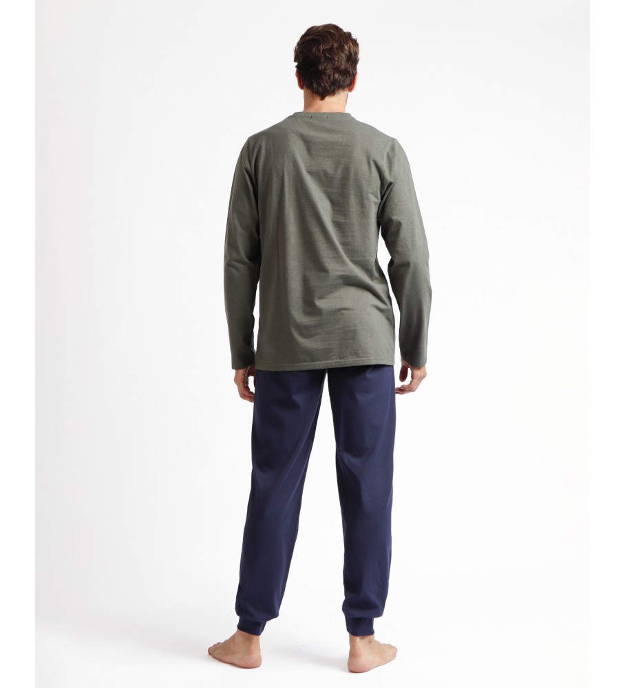 Pijama de manga comprida Antonio Miro Pedal A Green