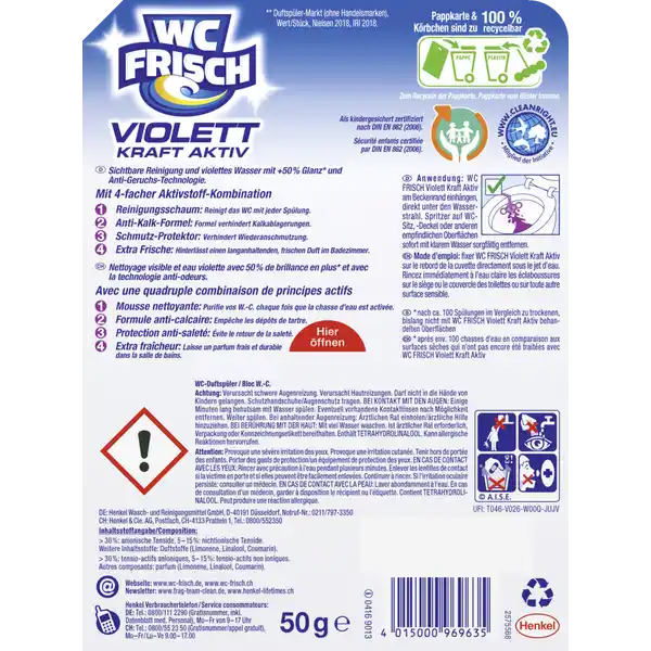 Violett Kraft-Aktiv Duftspüler Magnolie