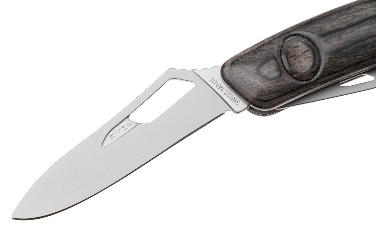 Swiza SH03 R AM, KSH.0036.6510, Laminate Black, Zwitsers zakmes, 6 tools