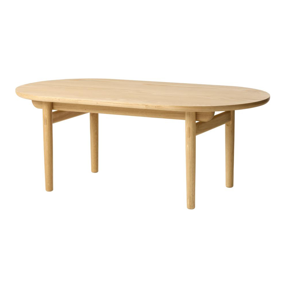 Salontafel Kjeld hout naturel Kjeld houten salontafel naturel - 130 x 70 cm