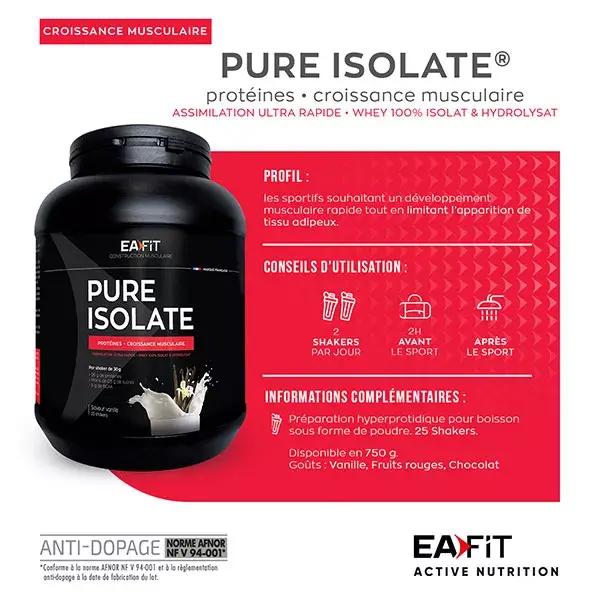 Eafit Pure Isolate Sabor Chocolate 750g