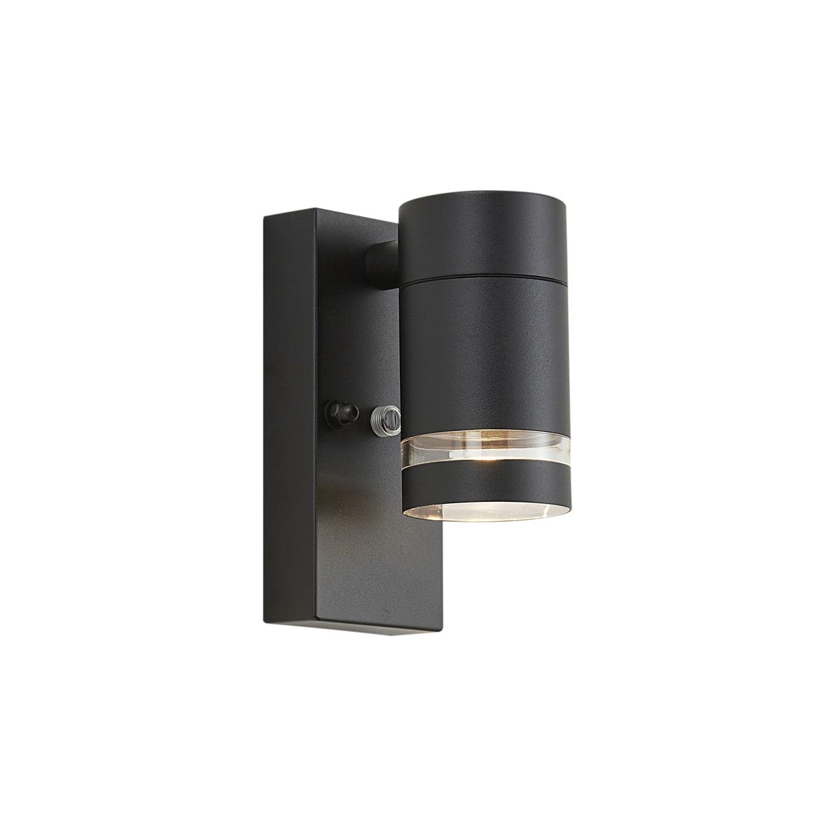 Moderne buiten wandlamp zwart IP44 met schemersensor - Ensam