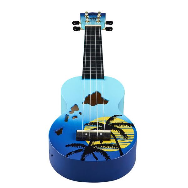 Mahalo Hawaii Blue Ukulele