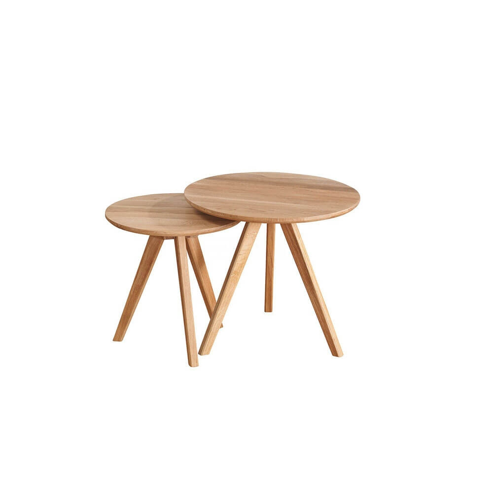 Bijzettafel Yumi (set van 2) Naturel