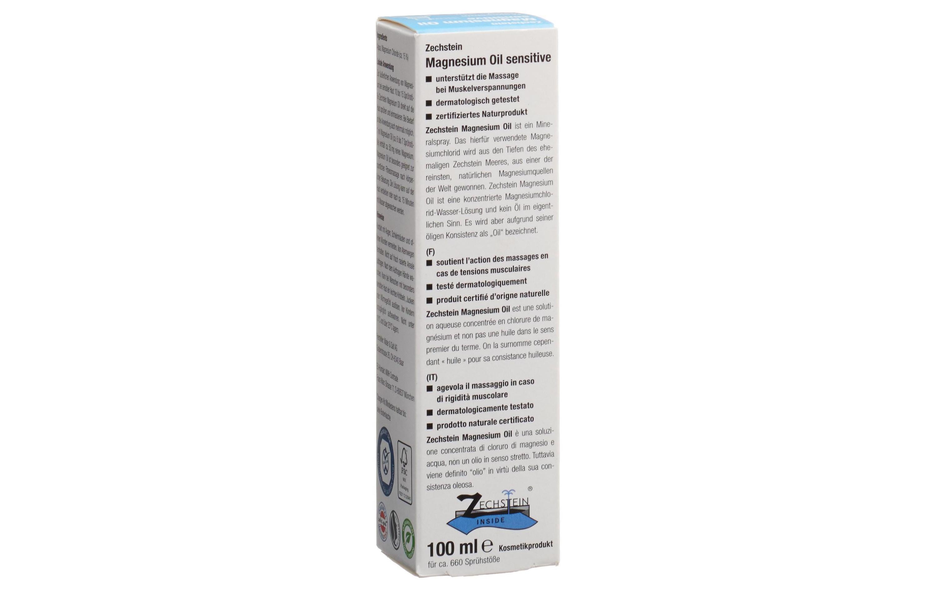 Magnesium Oil sensitive 100 mlMagneisumspray