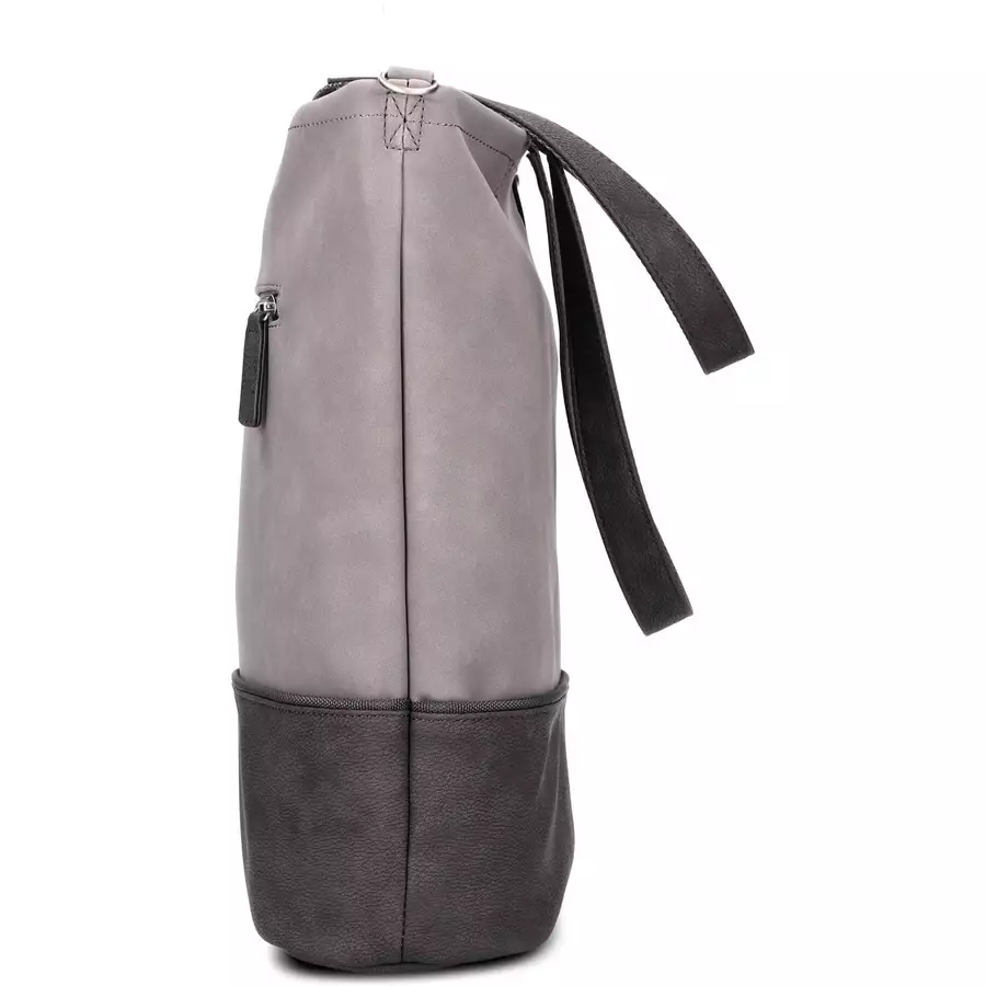 zwei Jana J145 - Schultertasche 37 cm nubuk-stone