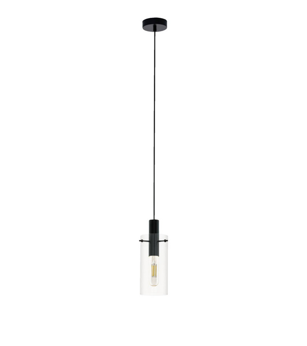 Eglo Montefino pendel Ø11 cm sort/klar