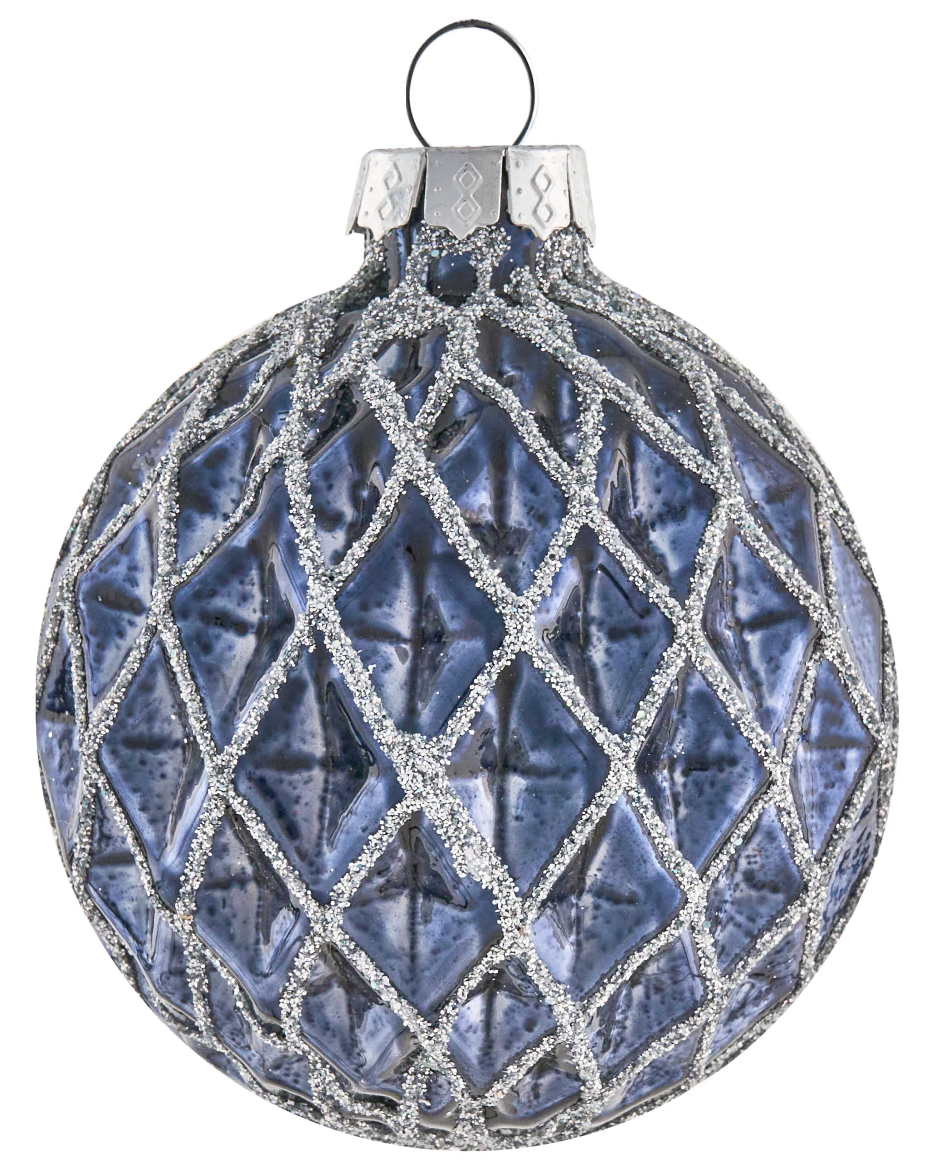Set van 35 kerstballen SNOWFALL Glas Blauw