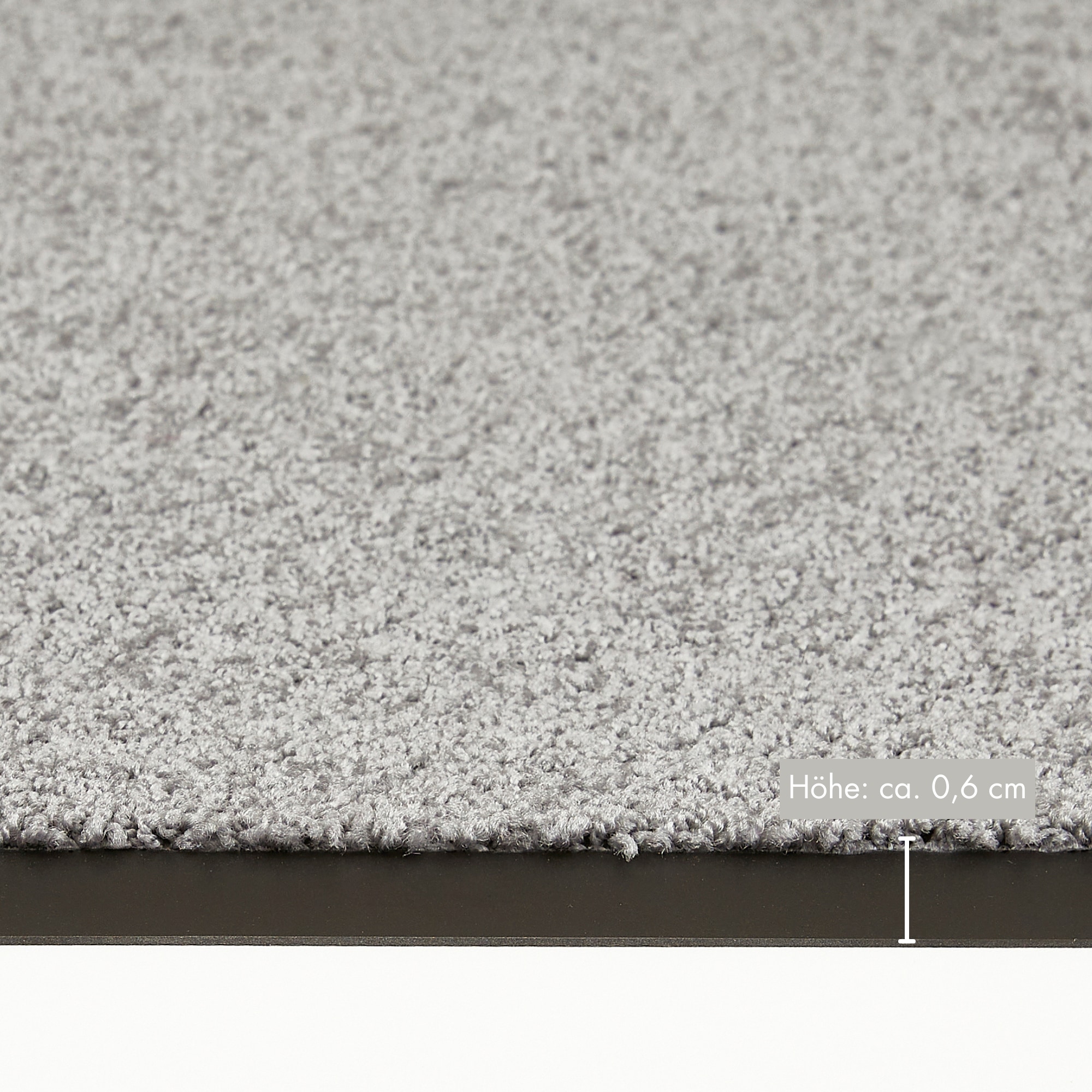 my home Fussmatte »Emil, Made in Netherlands« rechteckig 6 mm Höhe Schmutzfangmatte, Uni Farben, rutschhemmend, waschbar (Handwäsche)