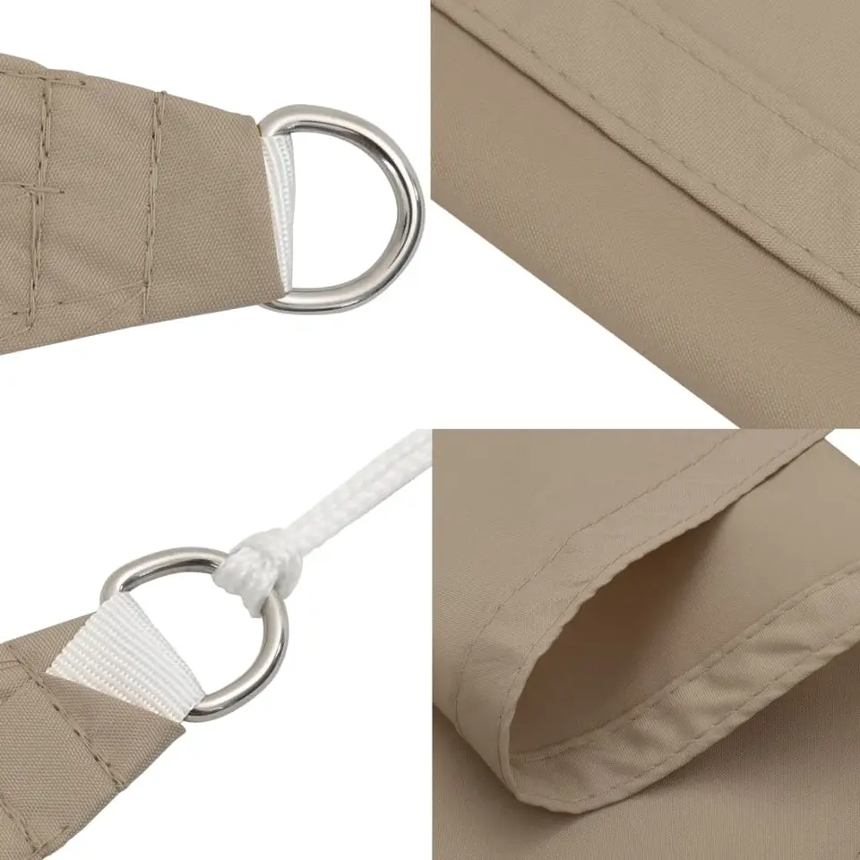 vidaXL - Zonnezeil - Taupe - 2 x 4 m