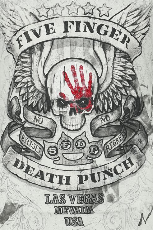 Skull | Five Finger Death Punch T-Shirt Manches courtes